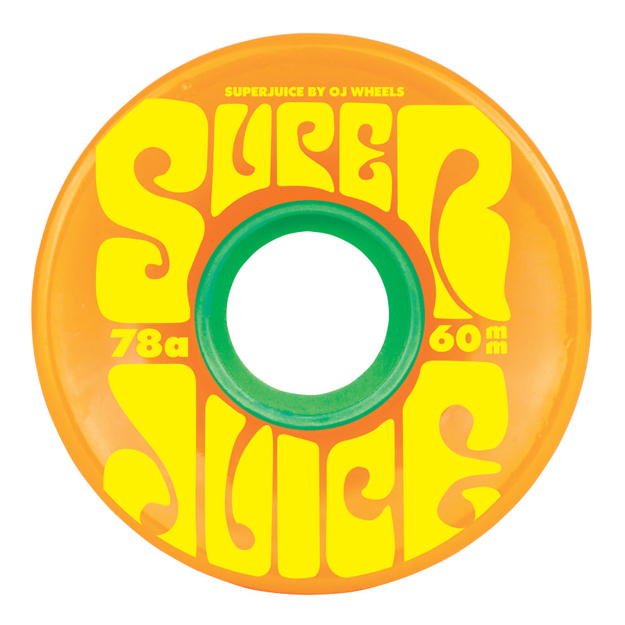 OJ Skateboard Wheels Super Juice Citrus 78a OJ Wheels 60mm - Invisible Board Shop