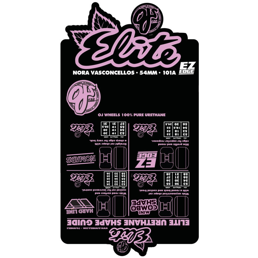 Nora Vasconcellos Surfs Up 2 Elite EZ EDGE 101a Skateboard Wheels 54MM - Invisible Board Shop
