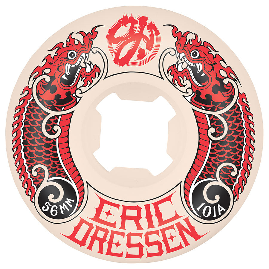 OJ Eric Dressen Dragon Elite Hardline 56MM 101a Skateboard Wheels - Invisible Board Shop