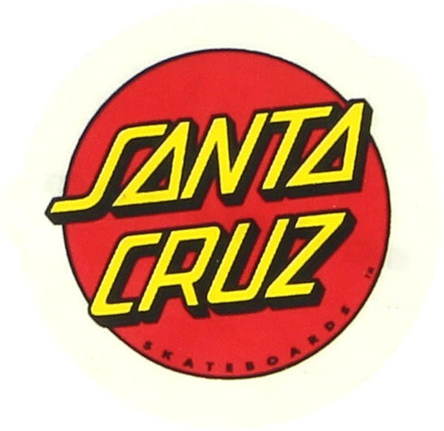 Santa Cruz Classic Dot 1" Decal - Invisible Board Shop