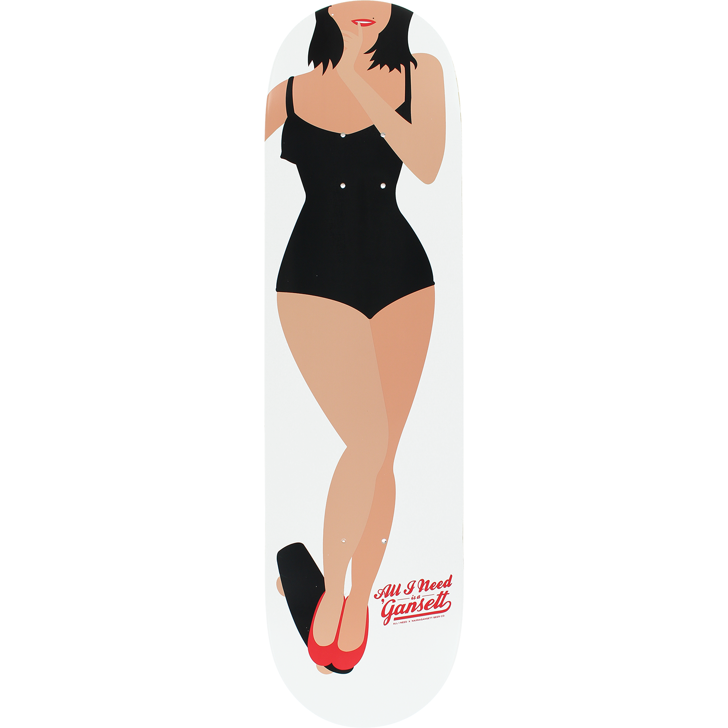 All I Need - Lovely Lady Skateboard Deck - 8.1" - Invisible Board Shop