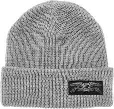 Anti-Hero Stock Eagle Label Beanie Gray - Invisible Board Shop