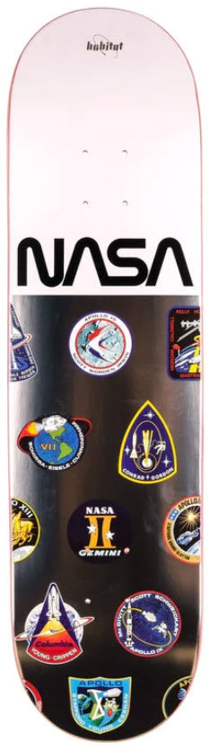 Habitat Skateboard Deck NASA Array White 8.0" - Invisible Board Shop