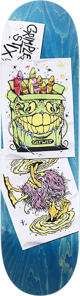 Anti-Hero Gerwer Grimple Stix Coloring Book Skateboard Deck 8.38" - Invisible Board Shop