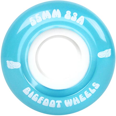 Bigfoot Cruiser Skateboard Wheels Blue 55MM 83A - Invisible Board Shop