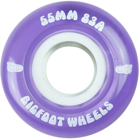 Bigfoot Cruiser Skateboard Wheels Purple 55MM 83A - Invisible Board Shop
