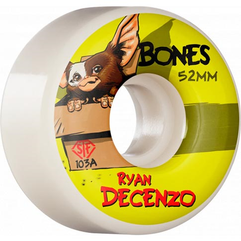 Bones STF Decenzo Gizzmo v2 52MM 103A Skateboard Wheels - Invisible Board Shop