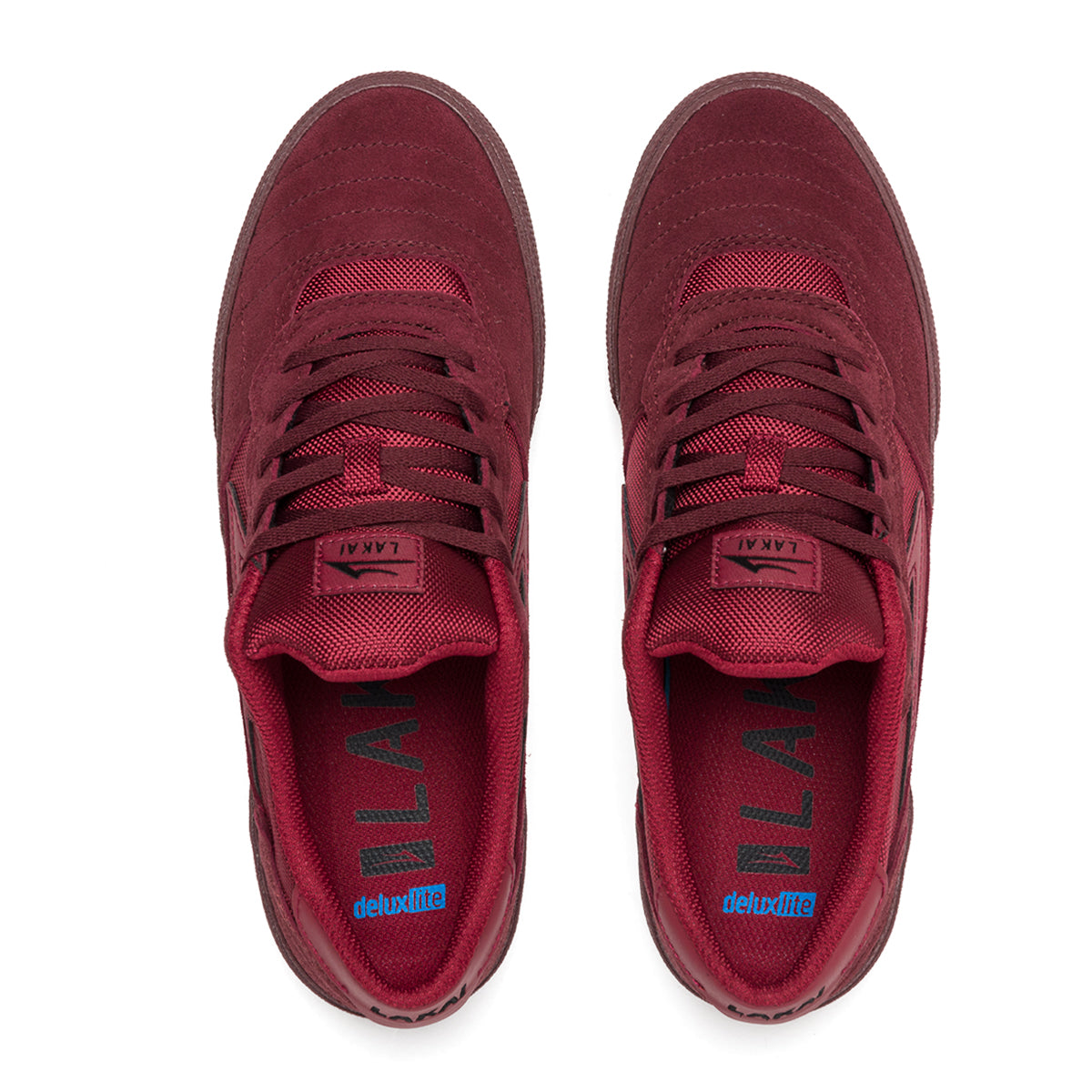 Lakai - Cambridge Burgundy Suede Skateboard Shoes - Invisible Board Shop