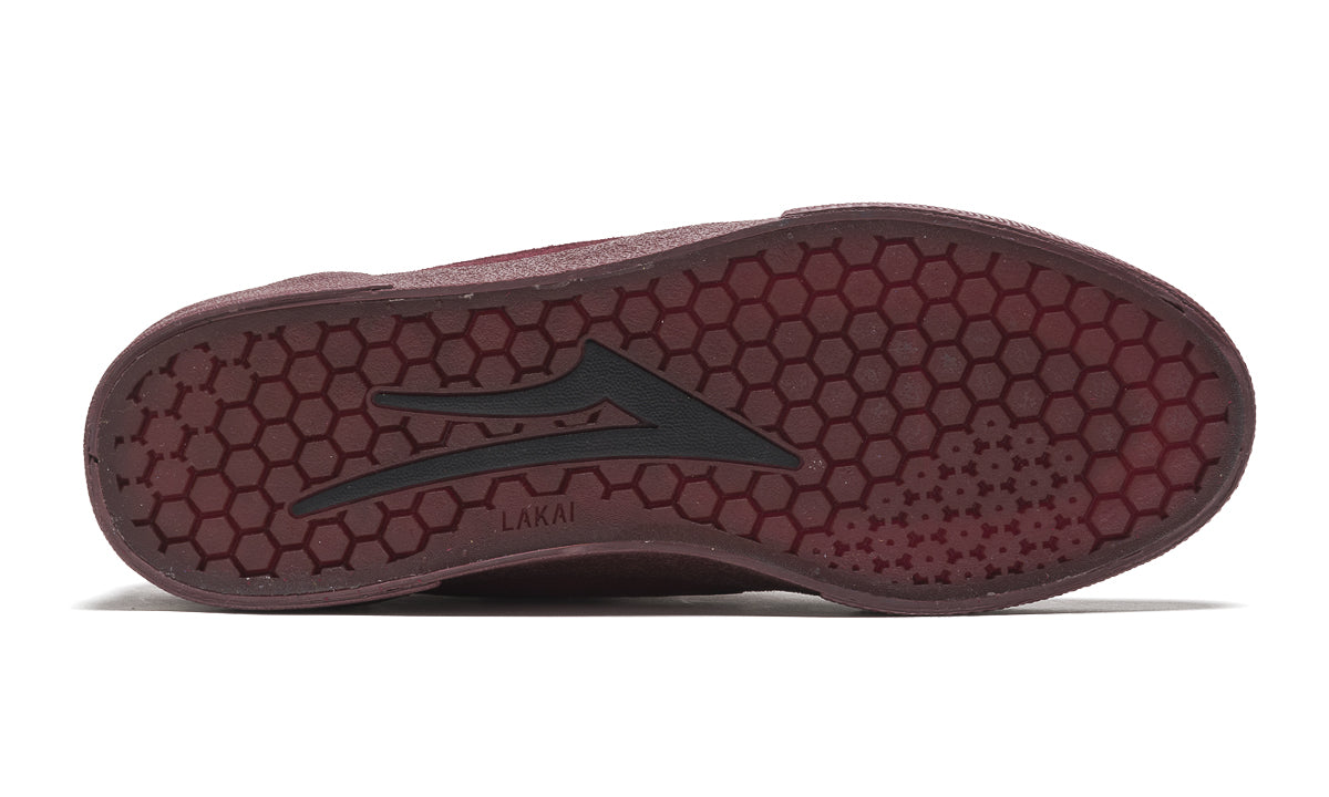 Lakai - Cambridge Burgundy Suede Skateboard Shoes - Invisible Board Shop