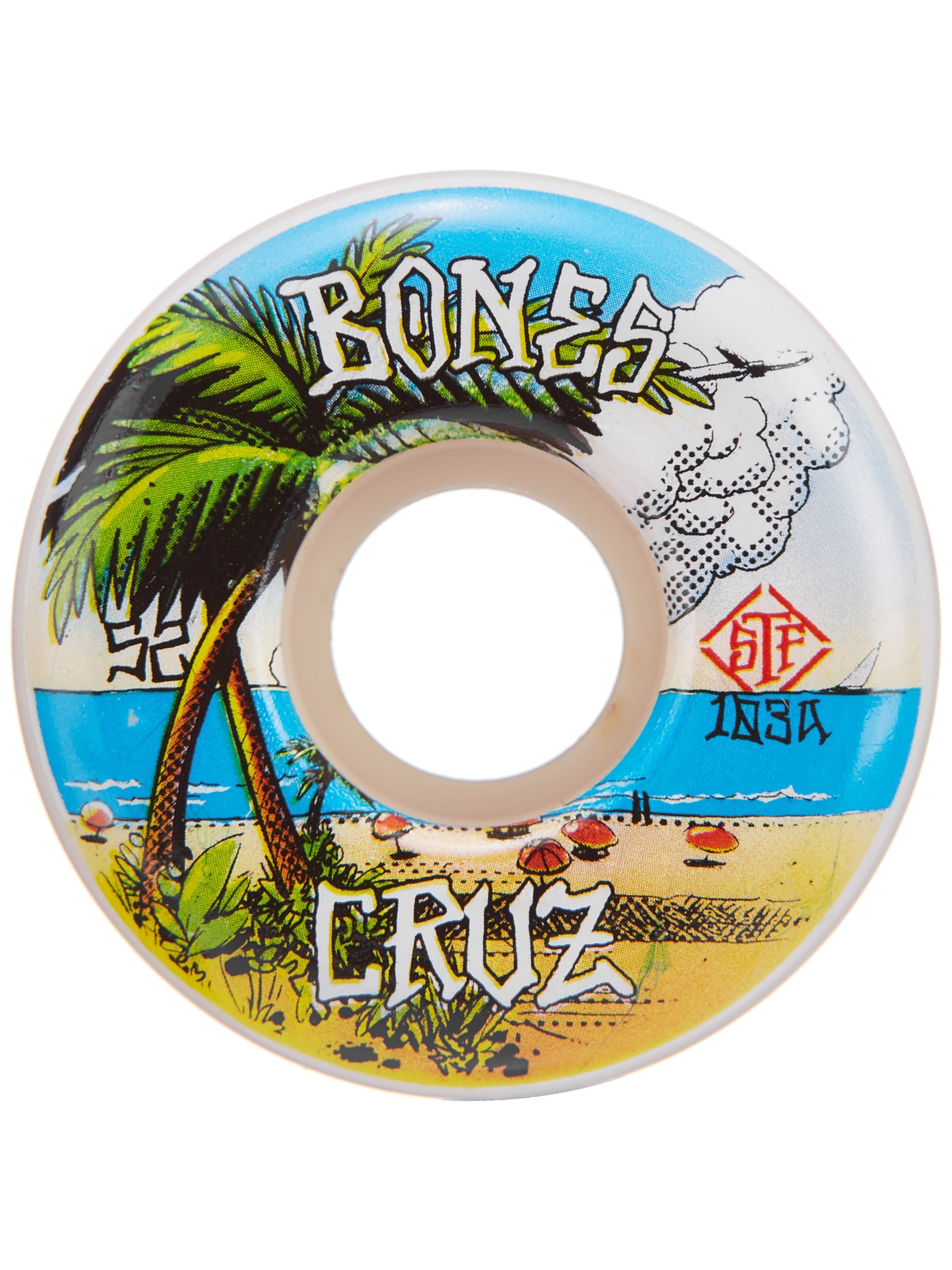 Bones STF Cruz Buena Vida 103a V2 Locks Wheels - Invisible Board Shop