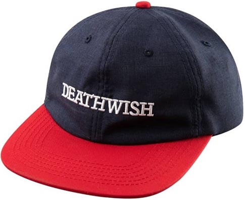 Deathwish Antidote Snapback Hat Navy/Red - Invisible Board Shop