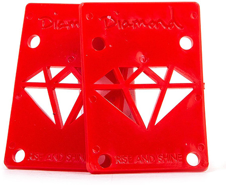 Diamond Rise & Shine Risers Red 1/8" - Invisible Board Shop