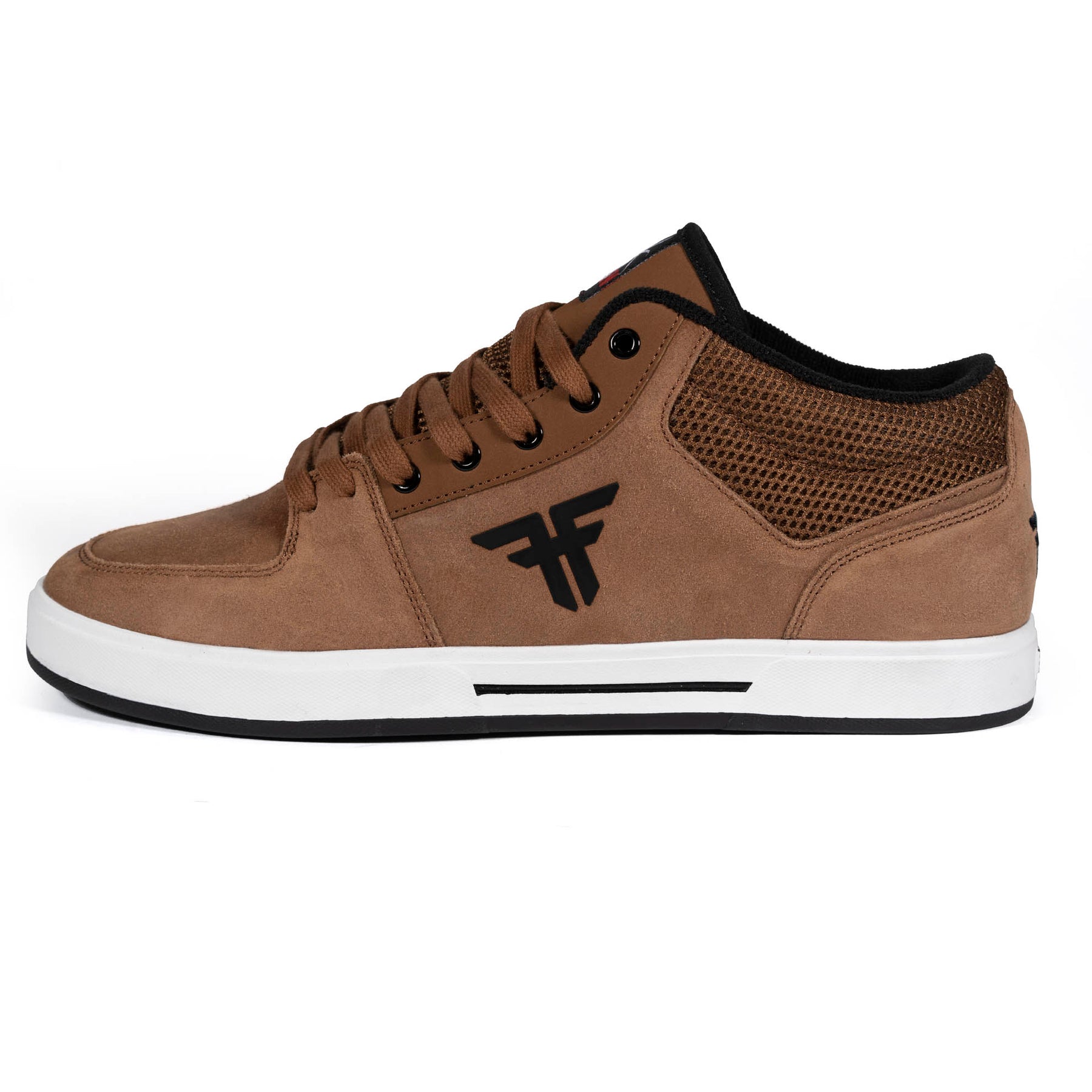 Fallen Skateboard Shoes - Elliot Sloan - The Fiend Brown/White - FULL WAXED - Invisible Board Shop