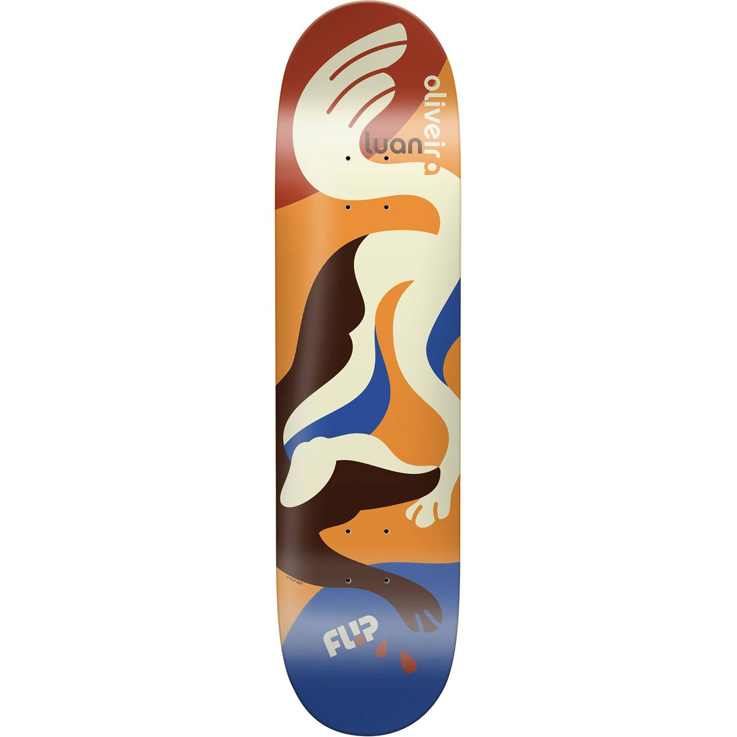 Flip Luan Oliveira Kaja Skateboard Deck - 8.13" - Invisible Board Shop