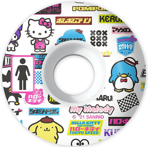 Girl Sanrio Tokyo Speed Skateboard Wheels 54MM - Invisible Board Shop