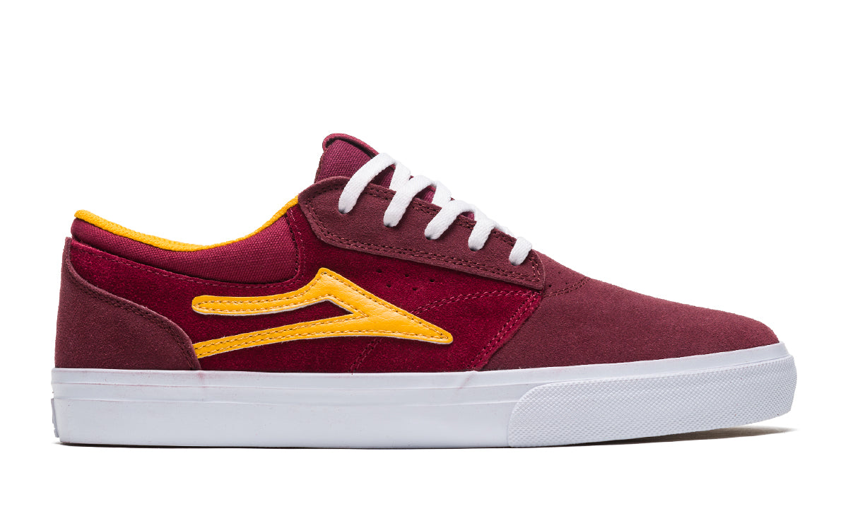 Lakai - Griffin Burgandy Cardinal Suede Skateboard Shoes - Invisible Board Shop