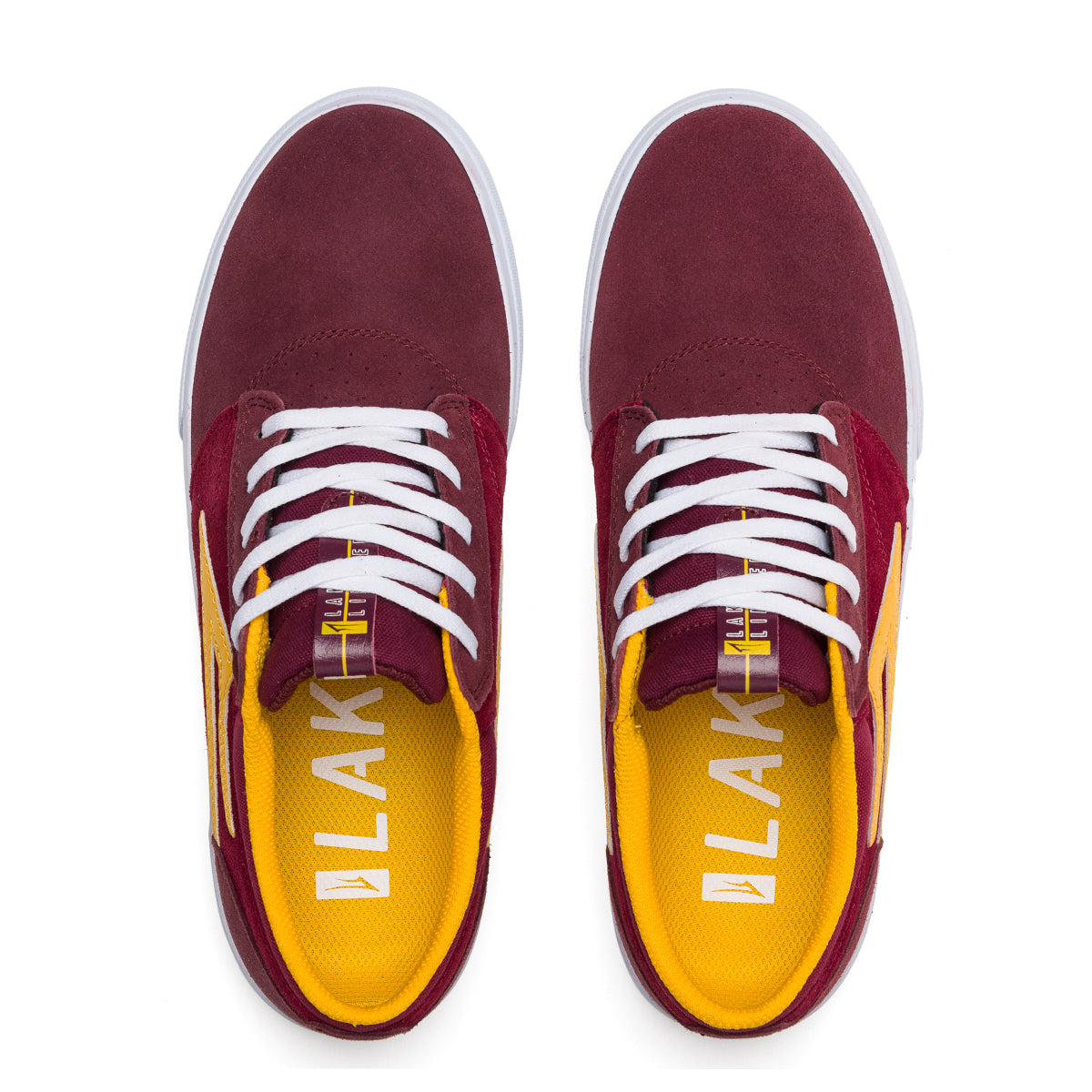 Lakai - Griffin Burgandy Cardinal Suede Skateboard Shoes - Invisible Board Shop