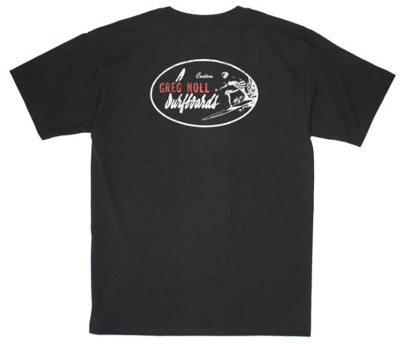 Greg Noll Classic Oval Short Sleeve T-Shirt Black - Invisible Board Shop