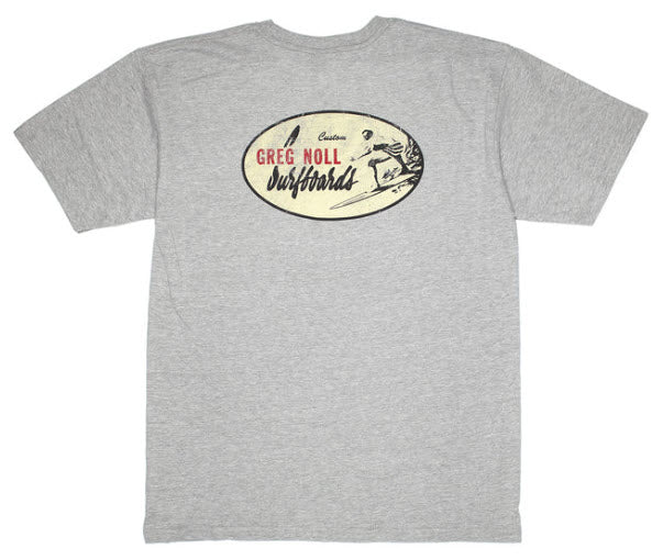 Greg Noll Classic Oval Short Sleeve T-Shirt Heather - Invisible Board Shop