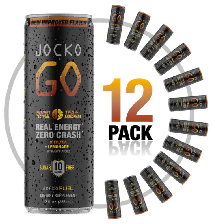 Jocko Go 50/50 Tactical Tea Iced Tea Lemonade - Case - Invisible Board Shop
