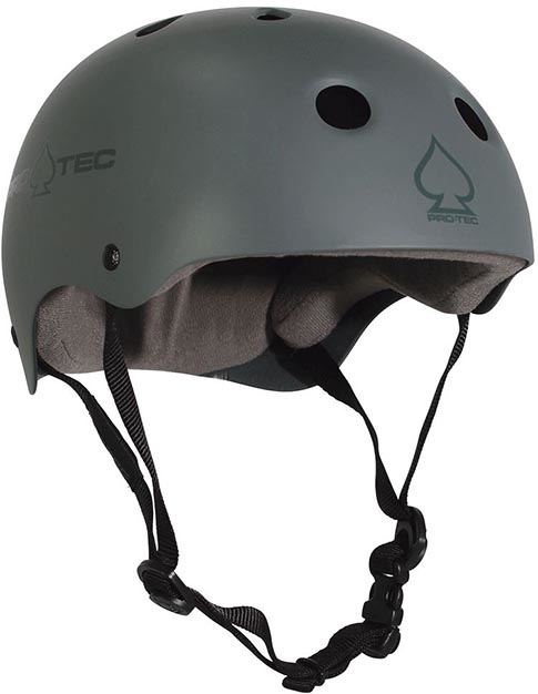 Protec Classic Skateboard Helmet - Grey - Invisible Board Shop