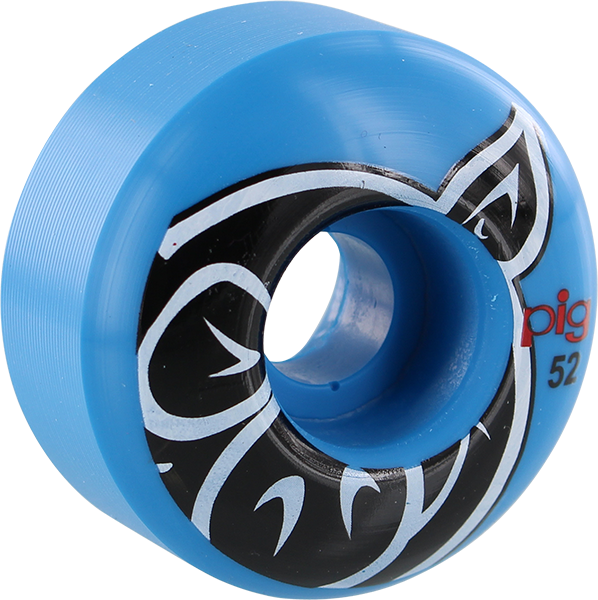 Pig Head Blue Proline Skateboard Wheels - 52MM - Invisible Board Shop