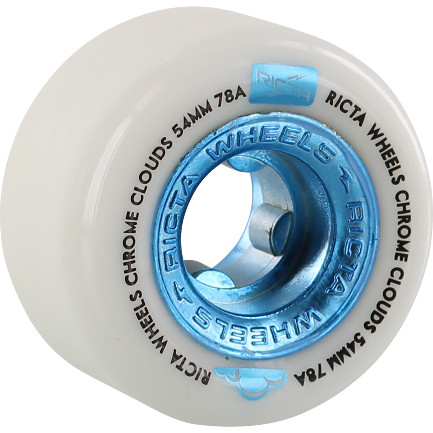 Ricta Chrome Clouds 54mm 78a White and Blue - Invisible Board Shop
