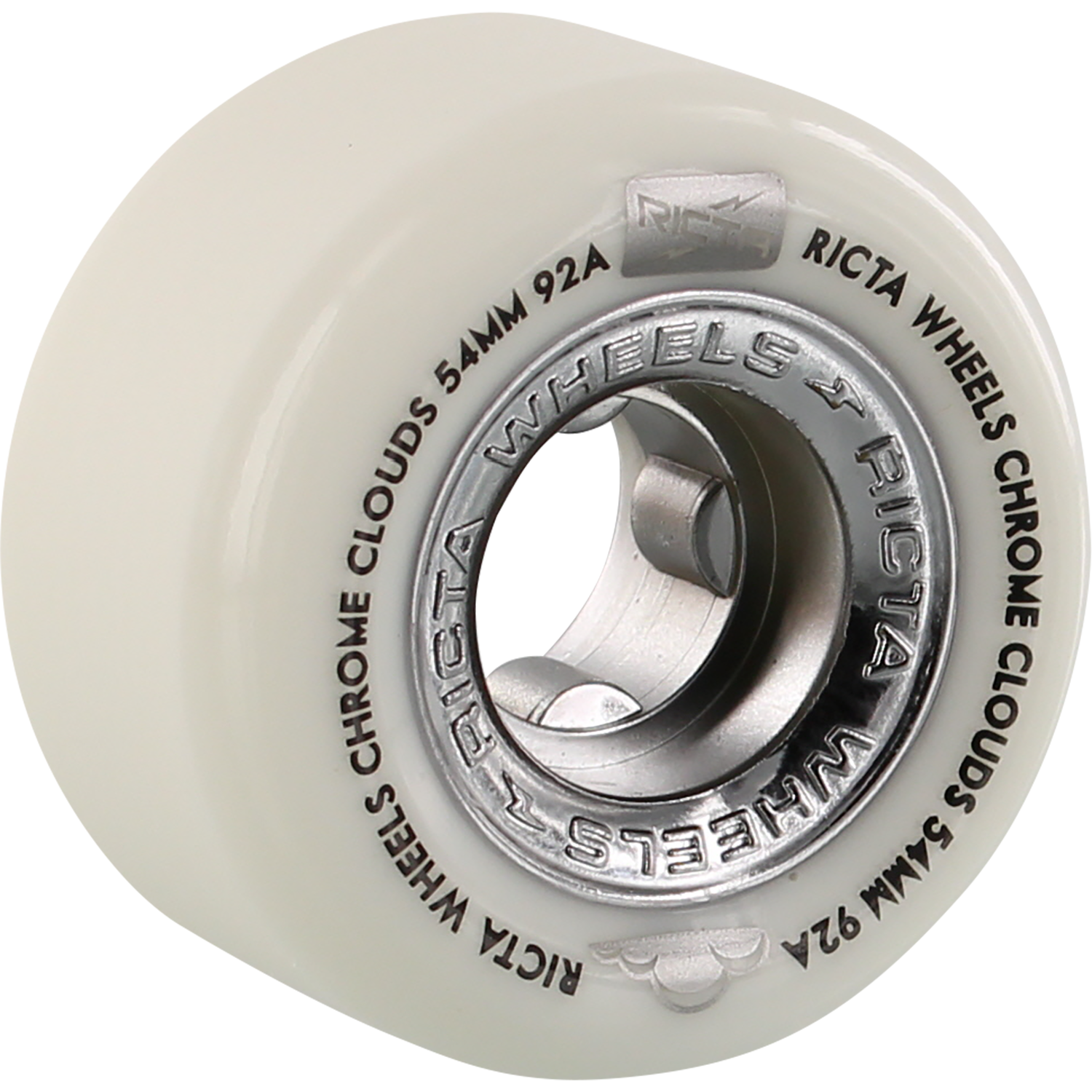 Ricta Chrome Clouds 54mm 92a White and Black - Invisible Board Shop