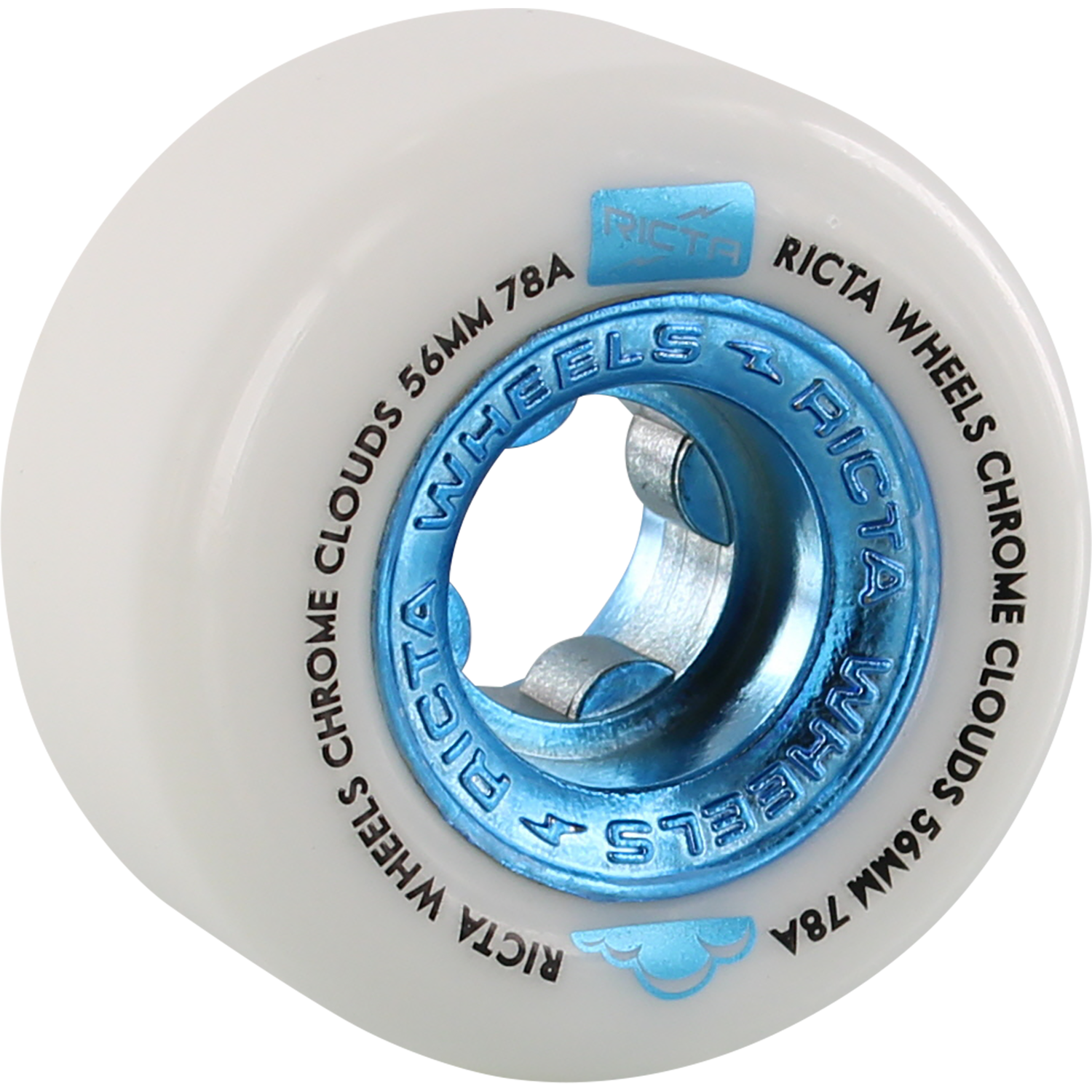 Ricta Chrome Clouds 56mm 78a White and Blue - Invisible Board Shop