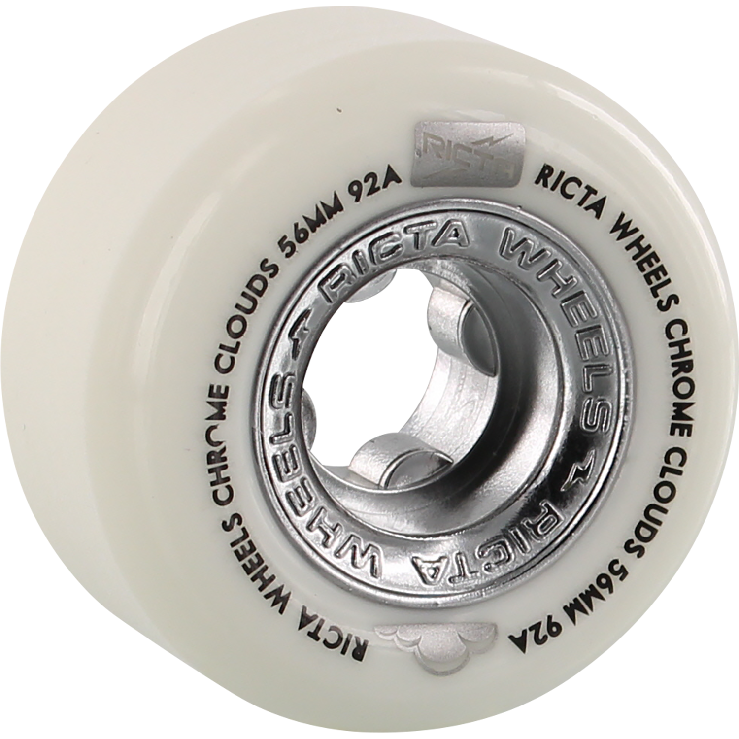 Ricta Chrome Clouds 56mm 92a White and Black - Invisible Board Shop