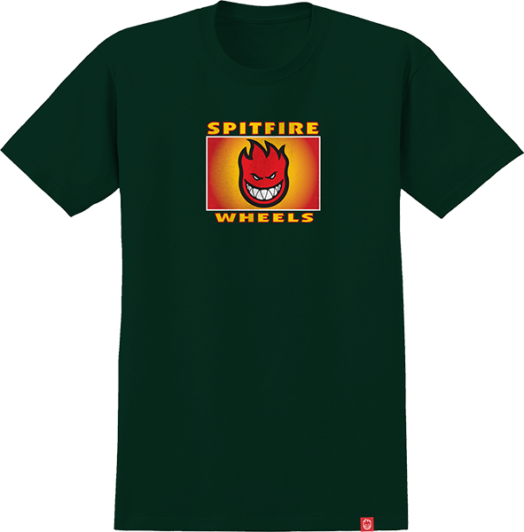 Spitfire Youth Girls Spitfire Label T-Shirt Forest Green - Invisible Board Shop