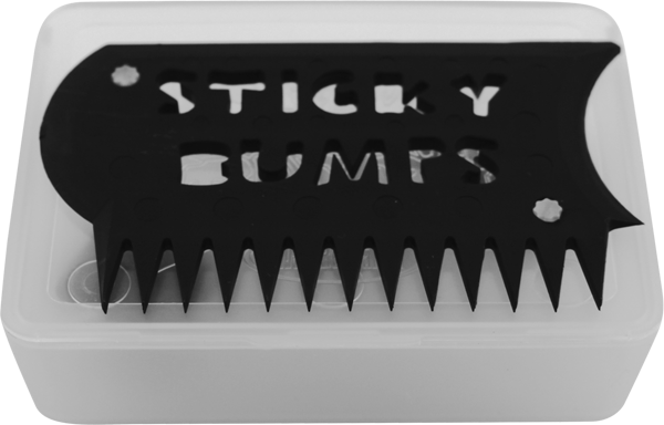 Sticky Bumps Surf Wax Box & Comb Clear/Black - Invisible Board Shop