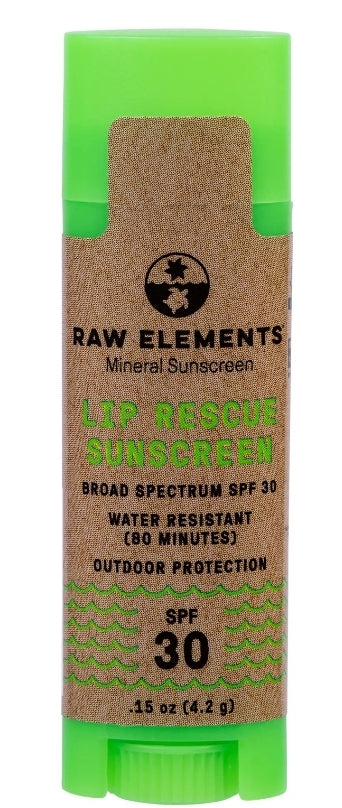 Raw Elements Lip Rescue Sunscreen - Invisible Board Shop