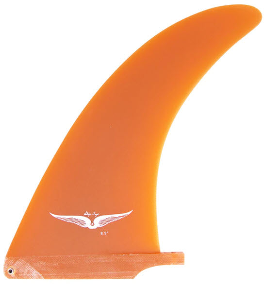 True Ames Single Fin - Skip Frye Longboard Fin - 8.5" Orange - Invisible Board Shop