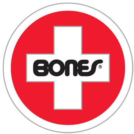 Bones Swiss Round 3" Sticker - Invisible Board Shop