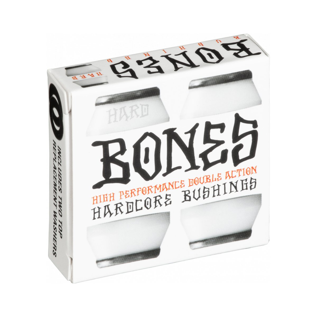 Bones Bushings - Hard - White Black - Invisible Board Shop