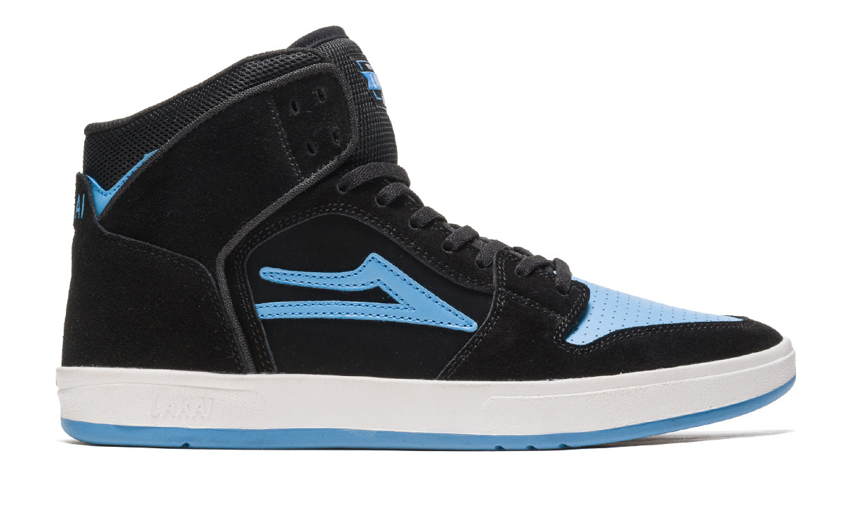 Lakai - Telford Black / Light Blue Suede Skateboard Shoes - Invisible Board Shop
