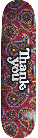 Thank you Team Paisley Logo Skateboard Deck - 8.0" - Invisible Board Shop