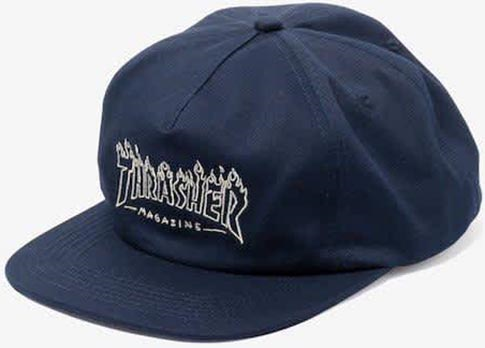 Thrasher Drunk Witch Snapback Hat Navy - Invisible Board Shop