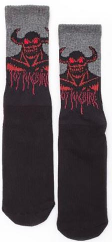 Toy Machine Hell Monster Socks Black - Invisible Board Shop