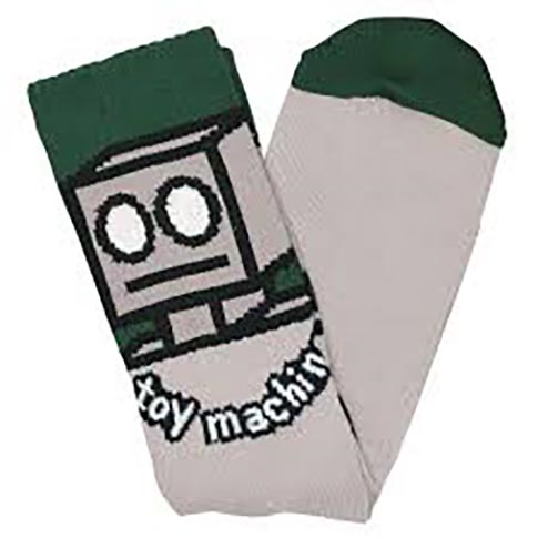 Toy Machine Robot Socks Grey - Invisible Board Shop