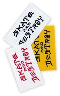 Thrasher Skate and Destroy Small Sticker - Invisible Board Shop