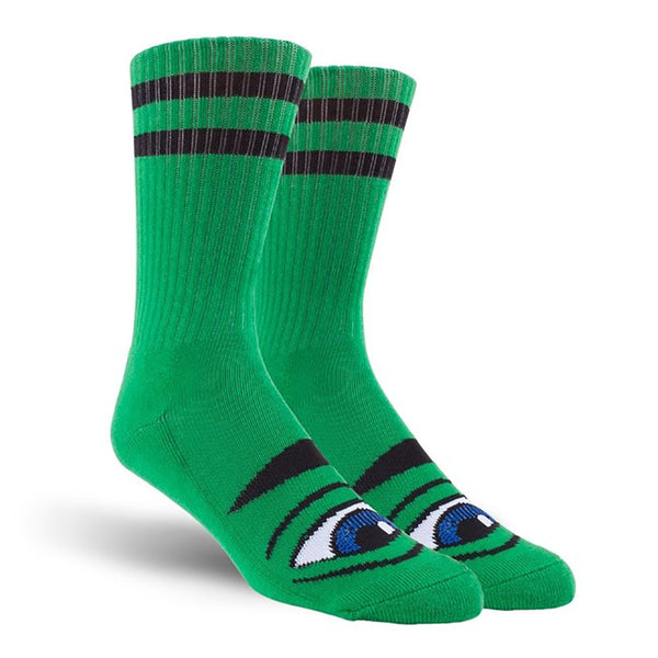 Toy Machine Sect Eye Socks - Green - Invisible Board Shop