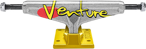 Venture Hi 92 Fullbleed Polished/Yellow Skateboard Trucks - Invisible Board Shop