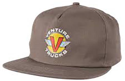 Venture Wings Charcoal Snapback Hat - Invisible Board Shop