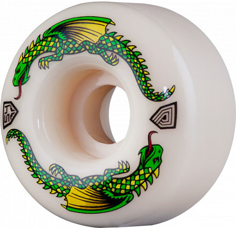 Powell Dragon Formula Skateboard Wheels Green Dragon 54 MM 93A - Invisible Board Shop