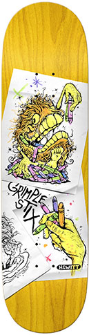 Anti-Hero Hewitt Grimple Stix Coloring Book Skateboard Deck 8.40" - Invisible Board Shop