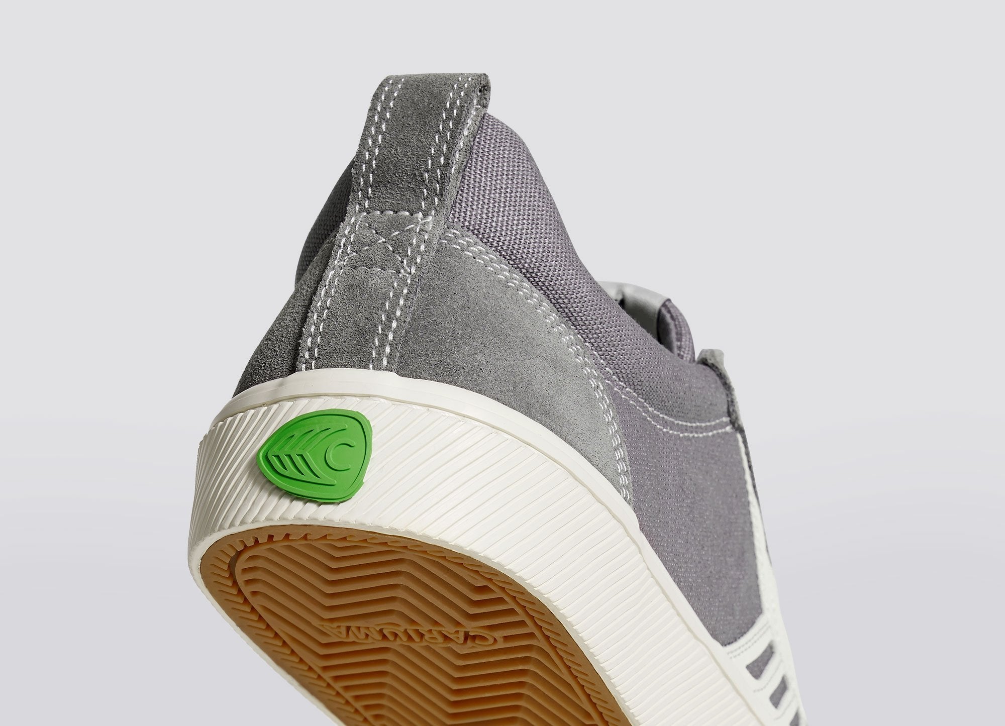 Cariuma Catiba Pro Skate Shoe Gray Suede Ivory Logo Sneaker - Men - Invisible Board Shop