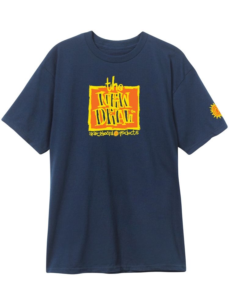New Deal Original Napkin Logo T-Shirt - Navy - Invisible Board Shop