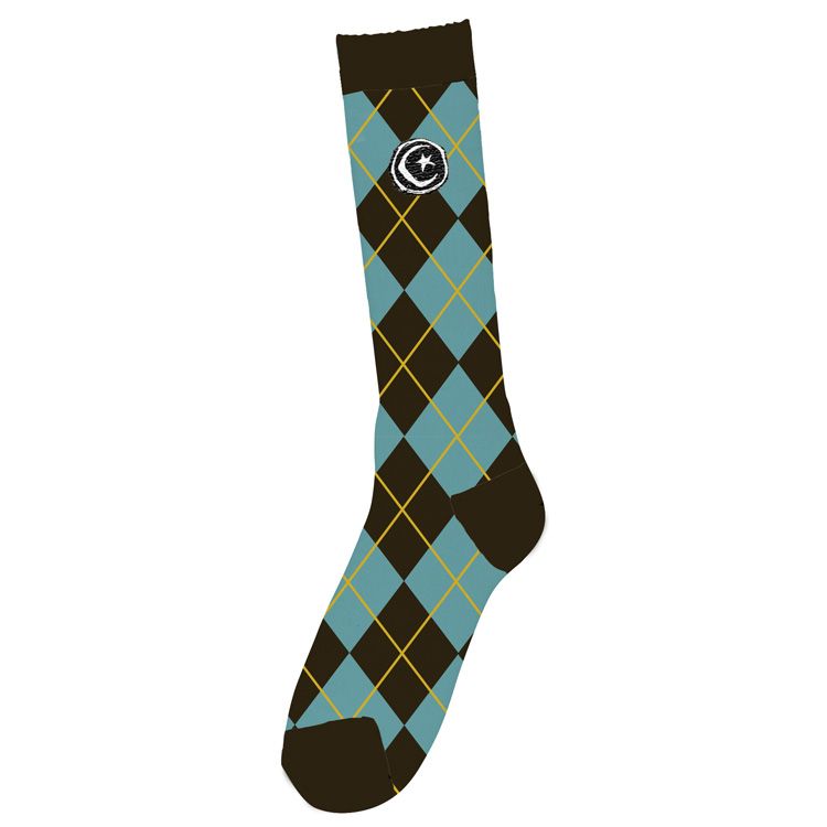 Foundation Argyle Sock - Blue - Invisible Board Shop